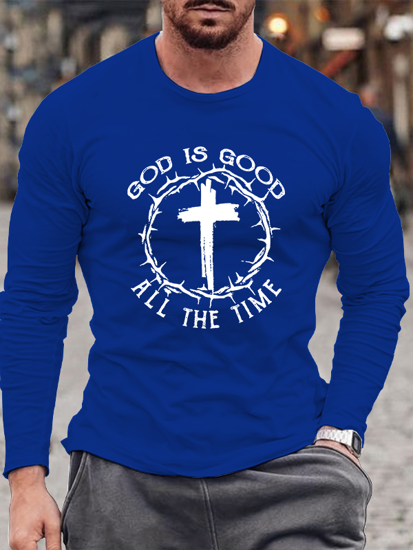 God Is Good Cross Long Sleeve T-shirt