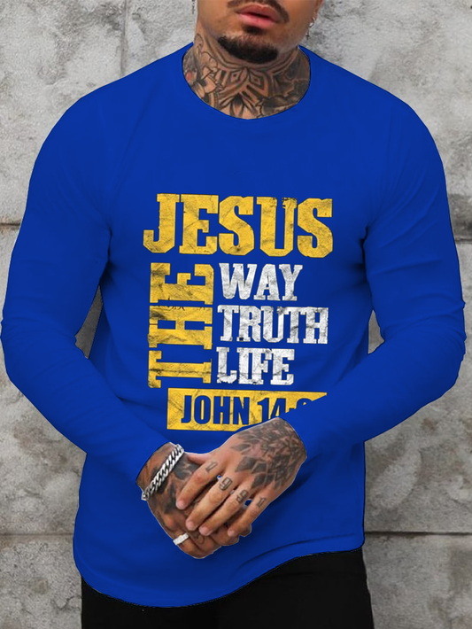 Jesus the Way Truth Life Long Sleeve T-Shirt