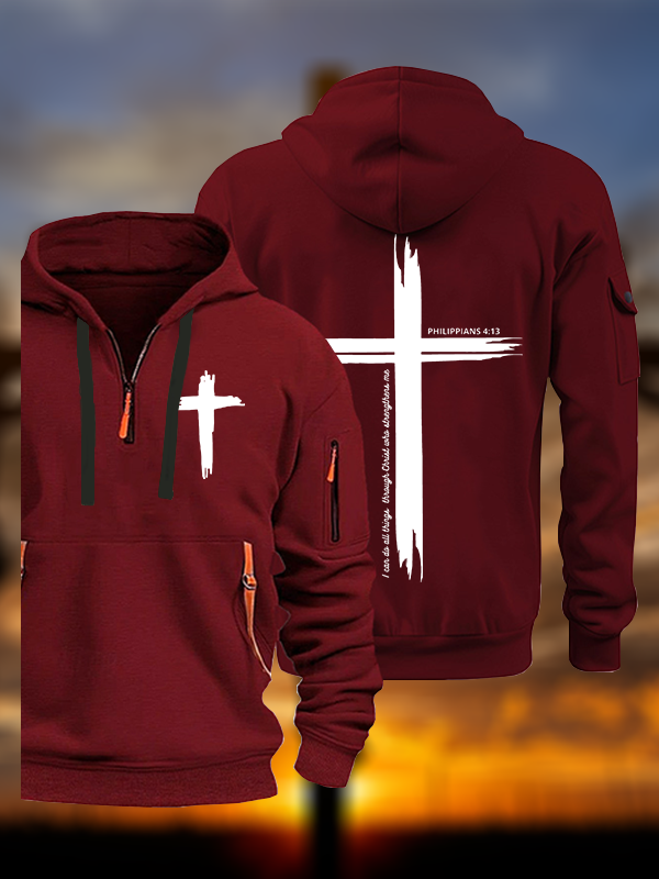 I can do all things through Christ | Philippians 4:13 Christian Zipper Hoodies