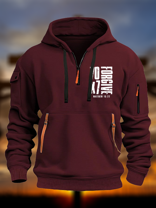 70×7 Forgive Jesus God Christian Zipper Hoodies