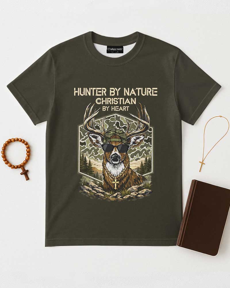 Hunter By Nature Christian By Heart T-Shirt