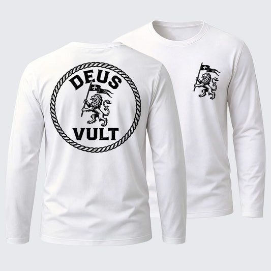 Deus Vult Cotton Long Sleeve T-Shirt