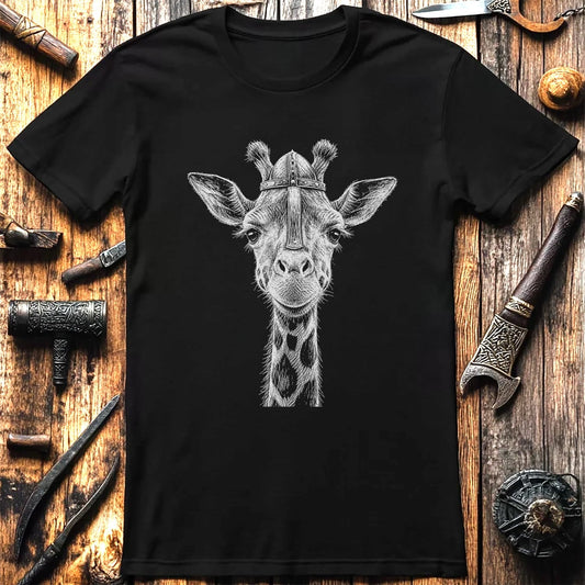 GIRAFFE-VIKING-HEAD-044 T-Shirt US
