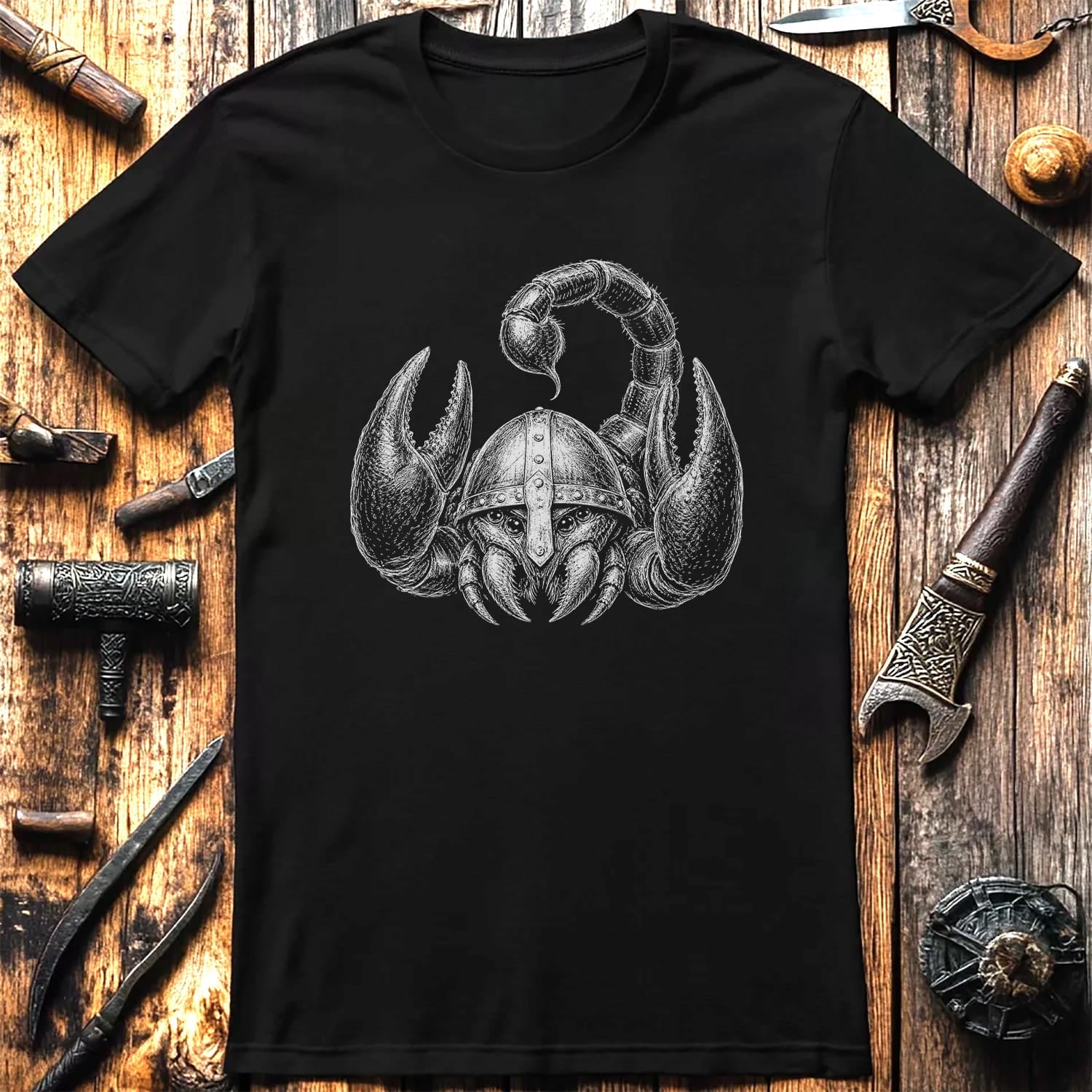 SCORPION-VIKING-HEAD-044 T-Shirt US