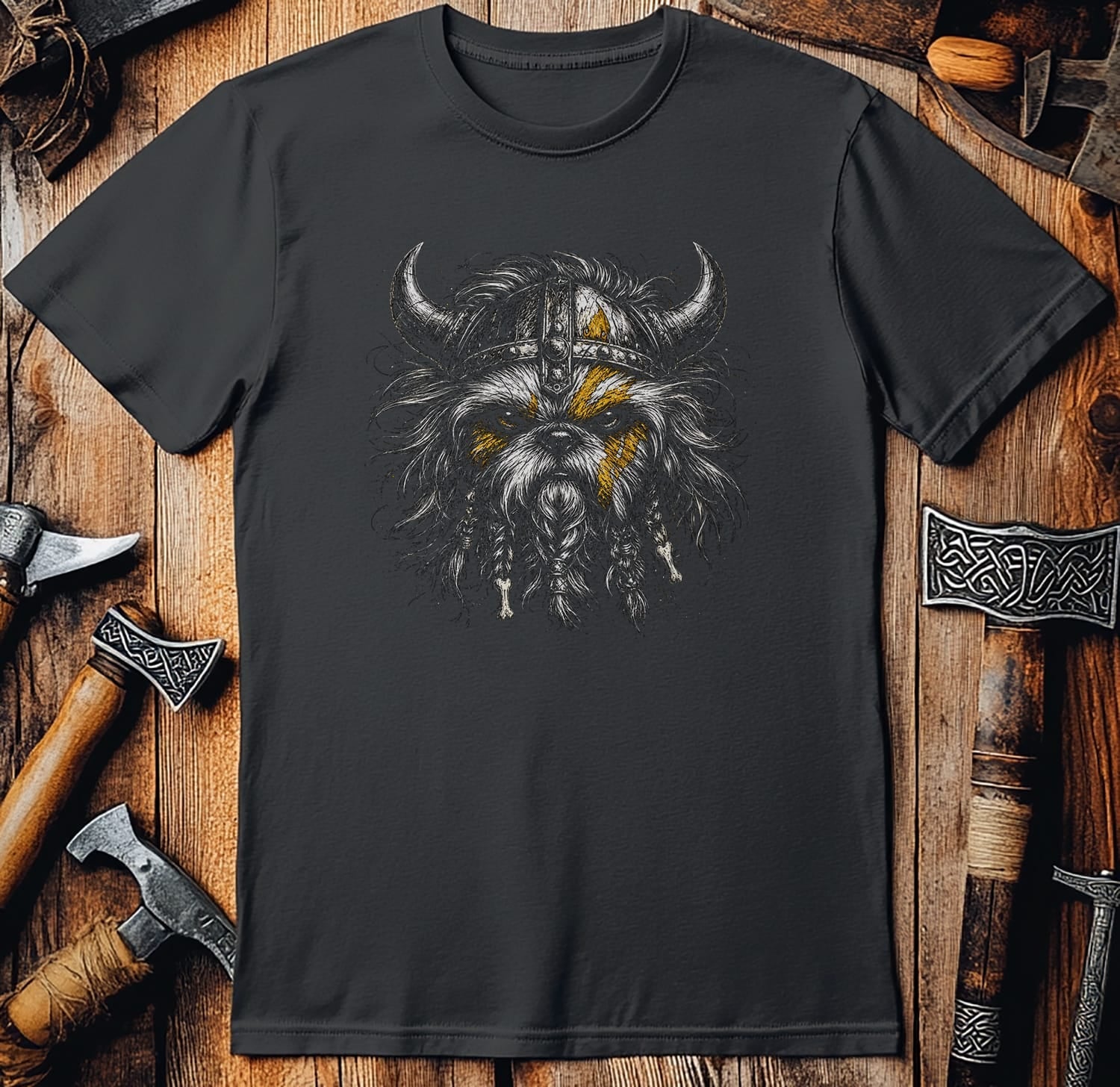 SHIH-TZU-BERSERKER-VIKING-050 T-Shirt US