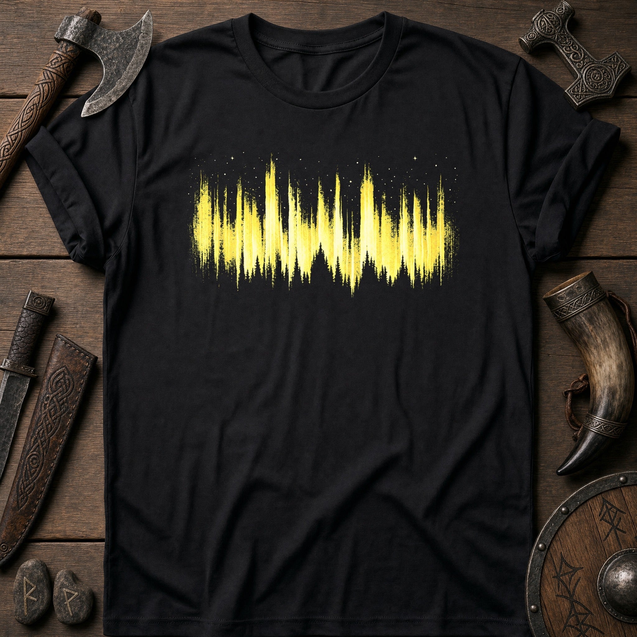 Amber Aurora Band Viking T-Shirt US