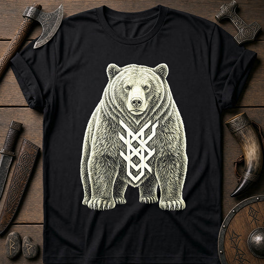 Bear Marked With Bind Rune Viking T-Shirt US
