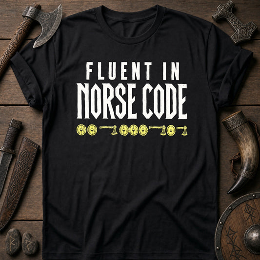 Fluent In Norse Code Viking T-Shirt US