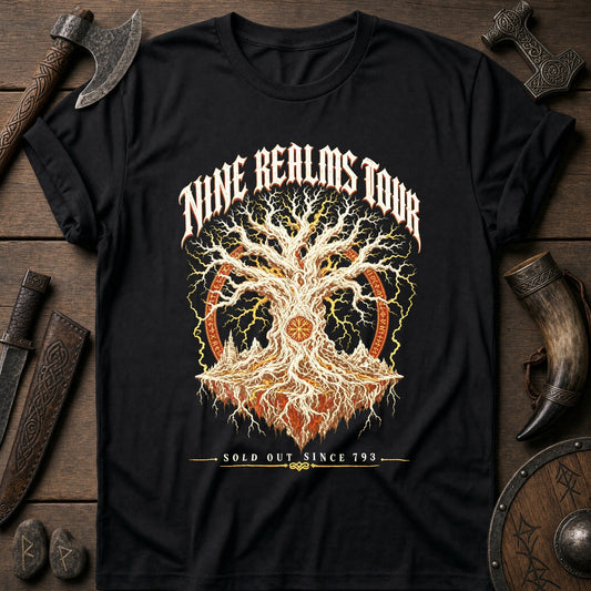 Nine Realms Tour Viking T-Shirt US