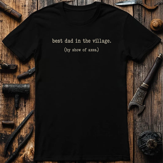 Best Dad In The Village Viking T-Shirt EU