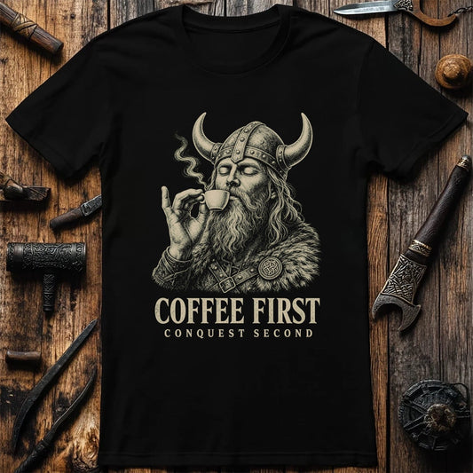 Coffee First Conquest Second Viking T-Shirt EU