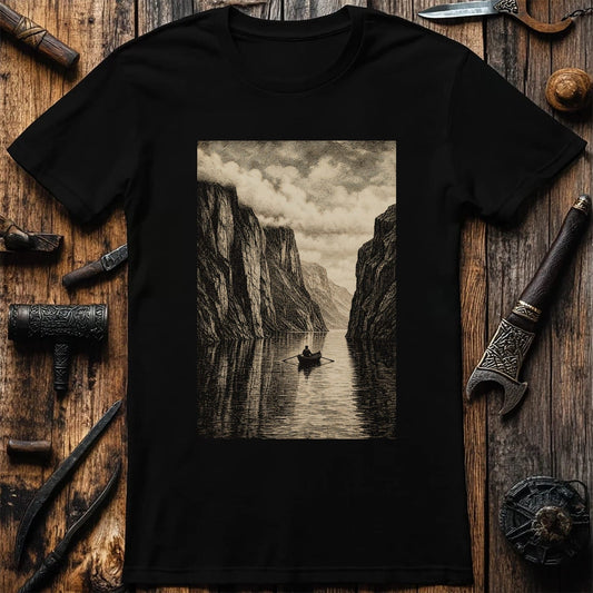 Fjord Cliffs Viking T-Shirt US