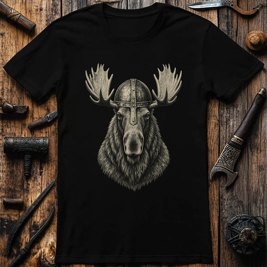 Moose Jarl Iron Helm Viking T-Shirt EU