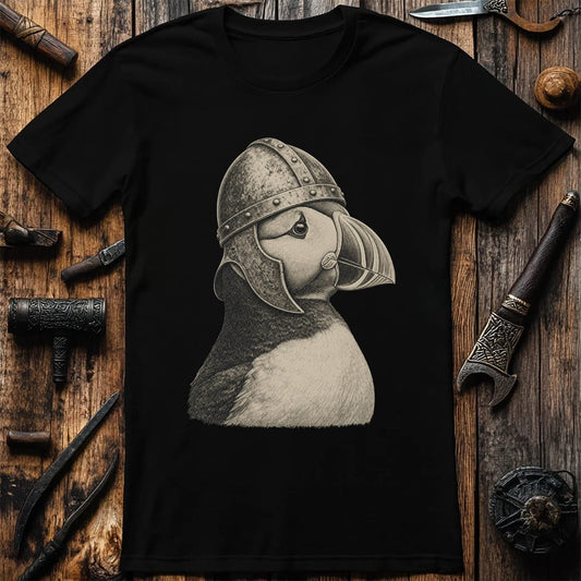 Puffin Raider Helm Viking T-Shirt US