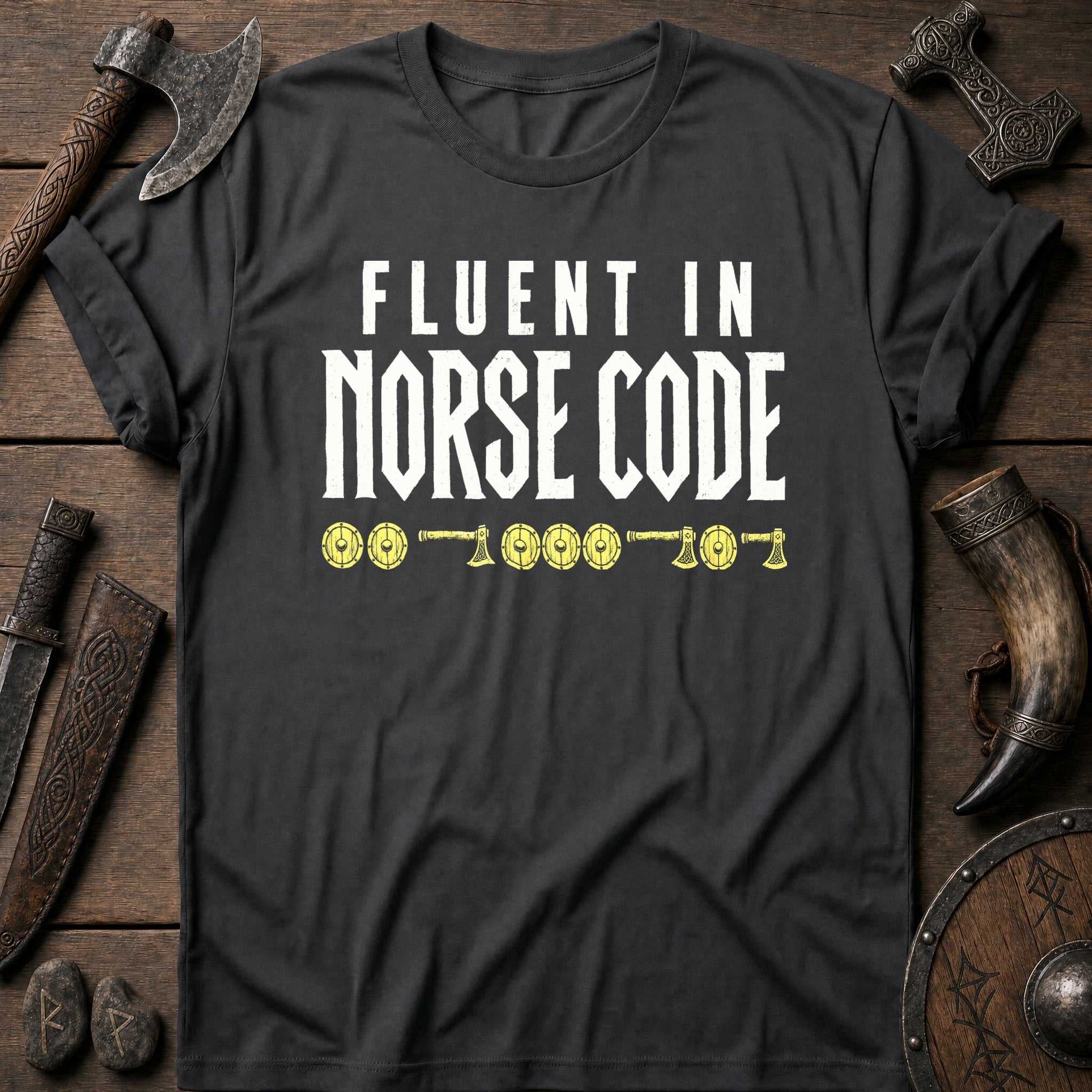 Fluent In Norse Code Viking T-Shirt US
