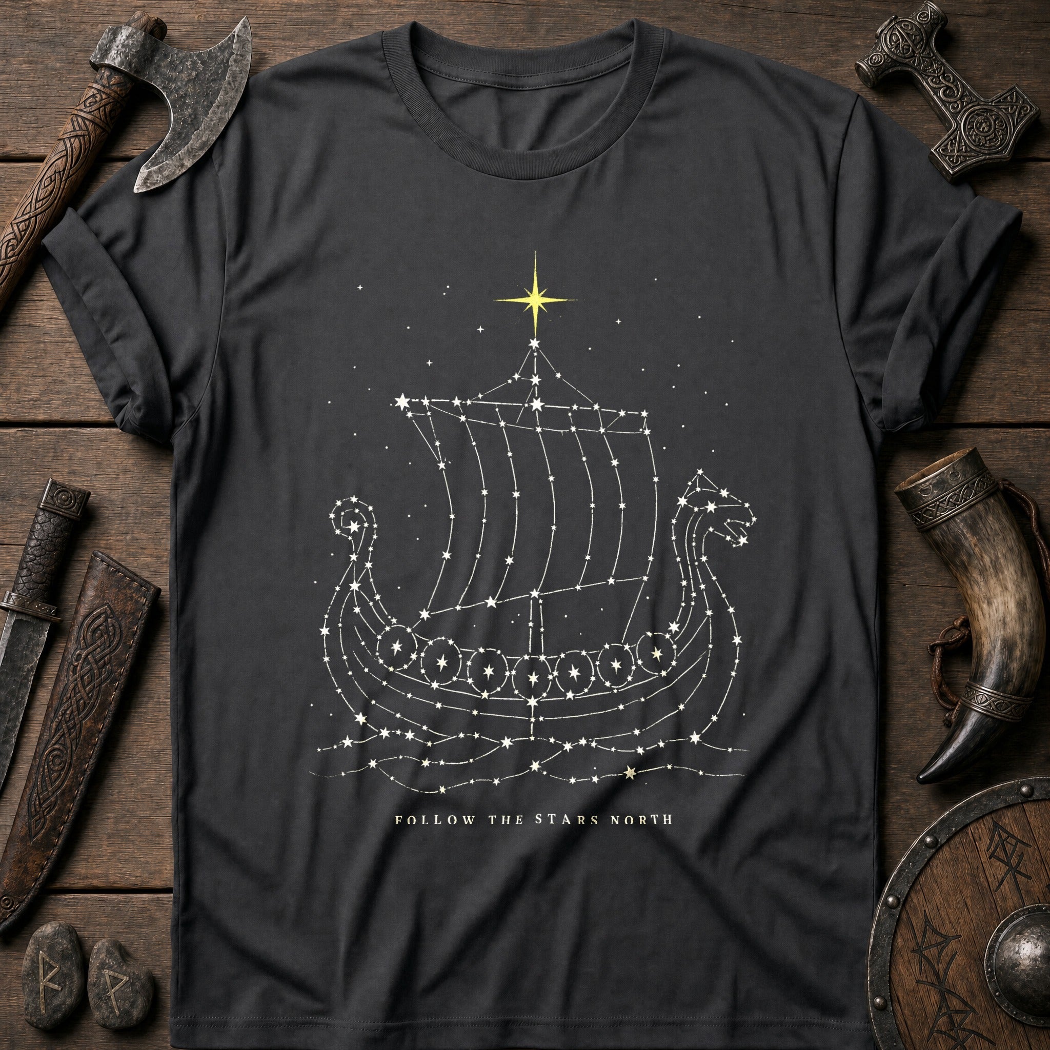 Follow The Stars North Viking T-Shirt US