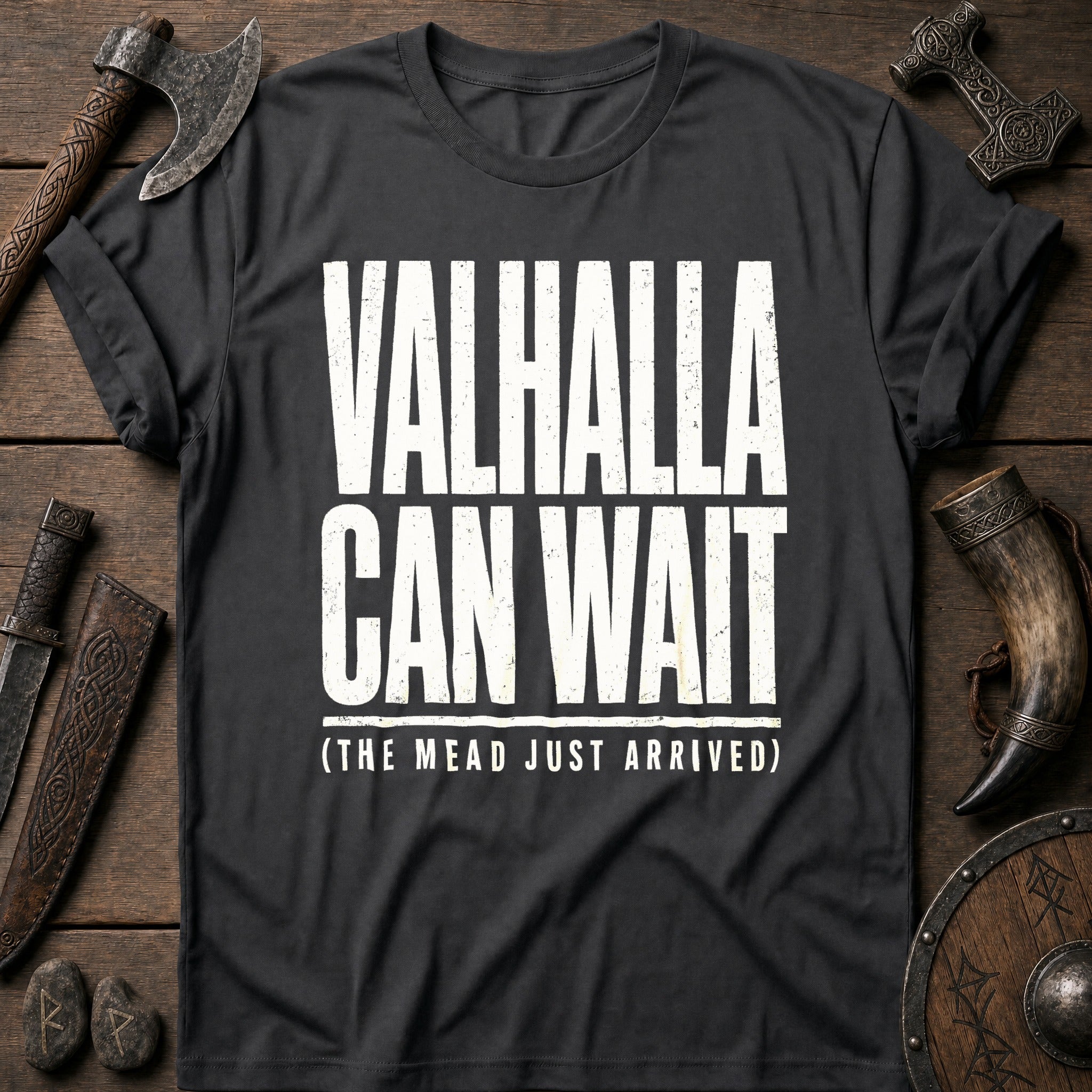 Valhalla Can Wait Viking T-Shirt US