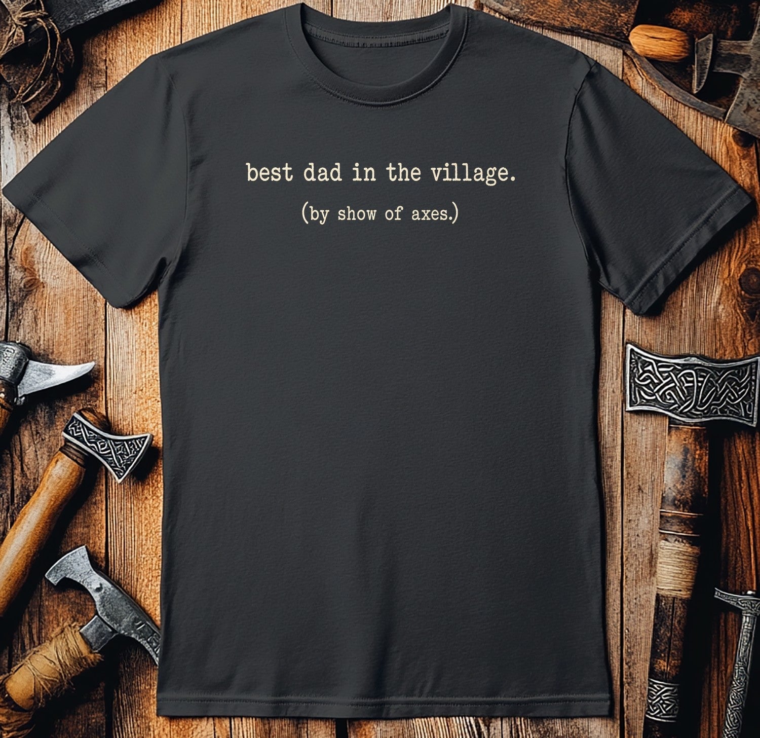 Best Dad In The Village Viking T-Shirt US