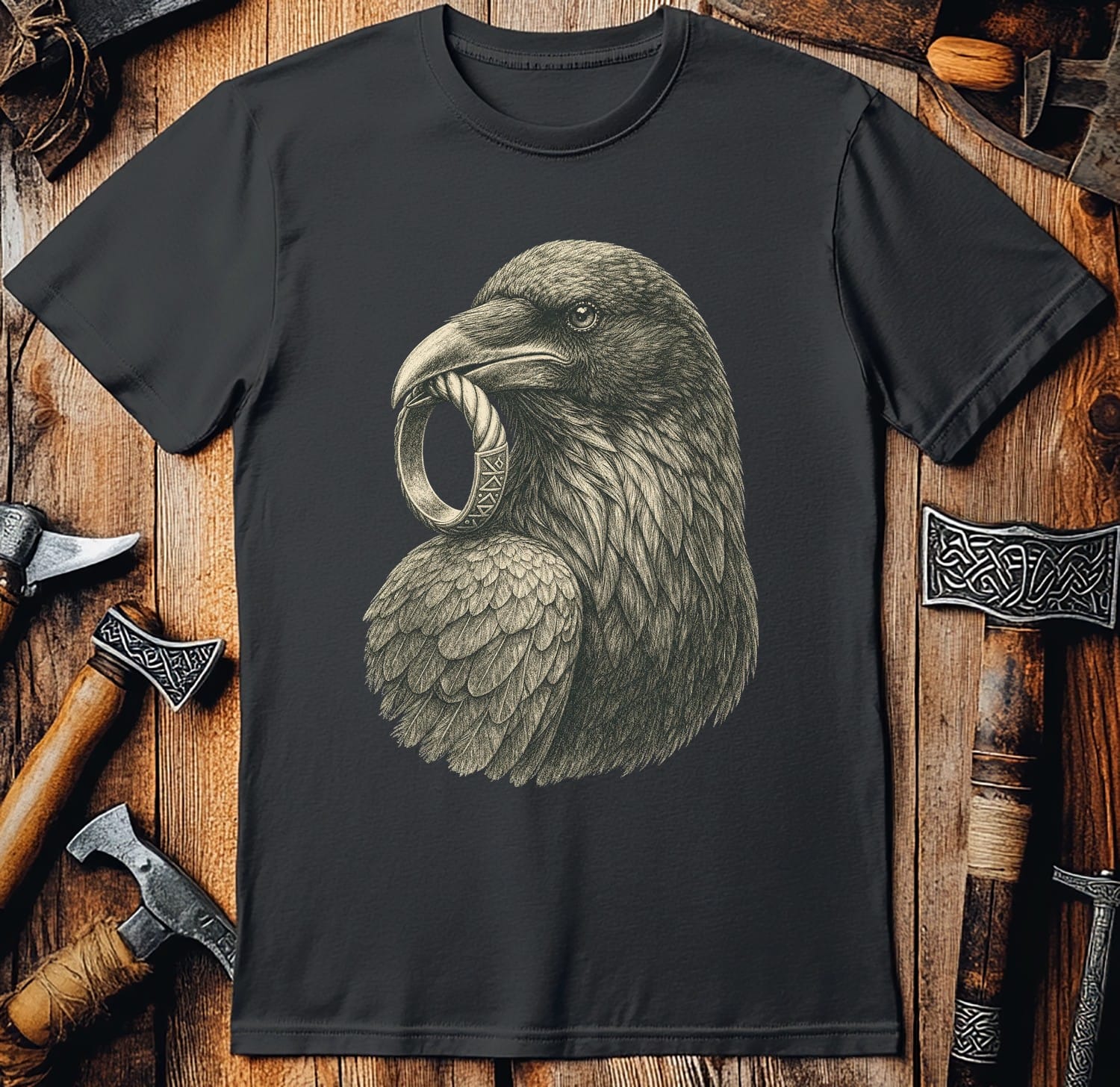 Raven Ring Bearer Viking T-Shirt US