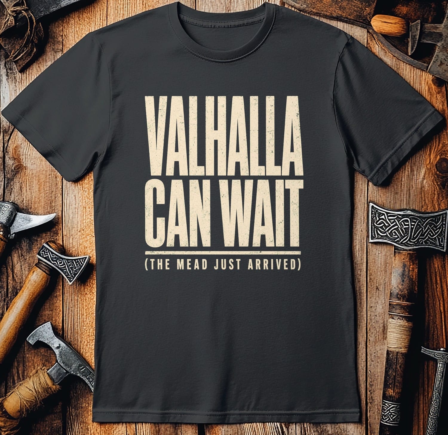 Valhalla Can Wait Viking T-Shirt EU
