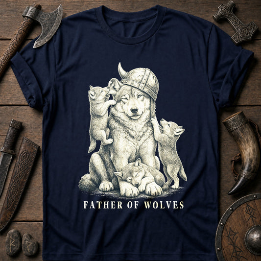 Father Of Wolves Viking T-Shirt US