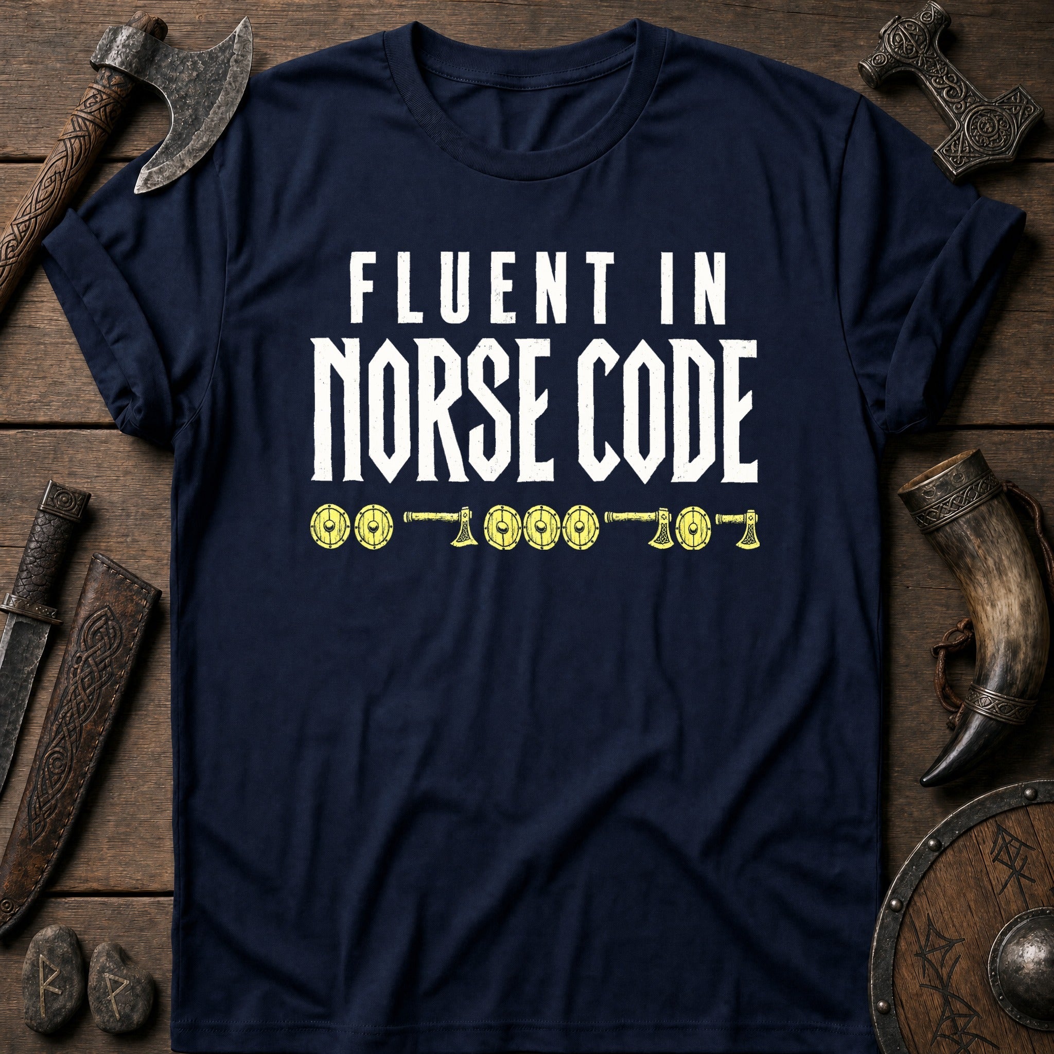 Fluent In Norse Code Viking T-Shirt US