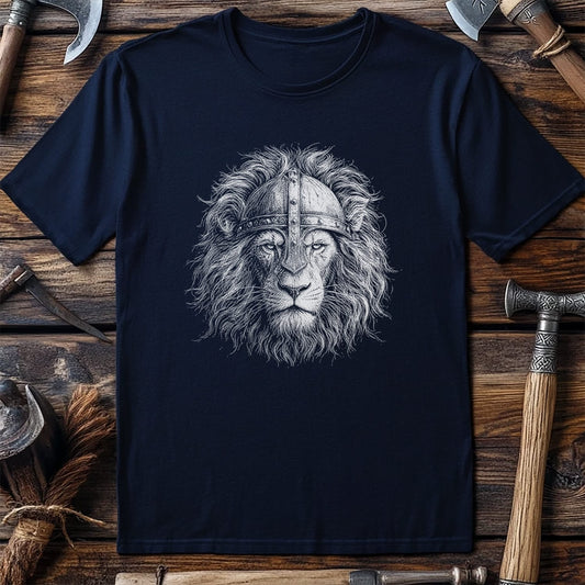 LION-VIKING-HEAD-044 T-Shirt US