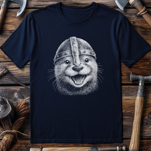OTTER-VIKING-HEAD-044 T-Shirt US