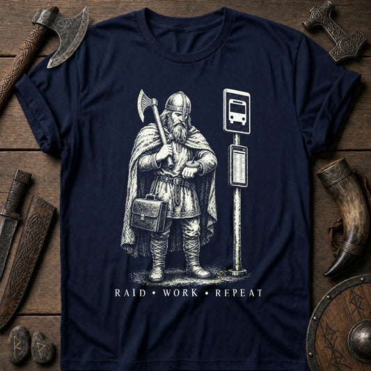 Raid · Work · Repeat Viking T-Shirt US
