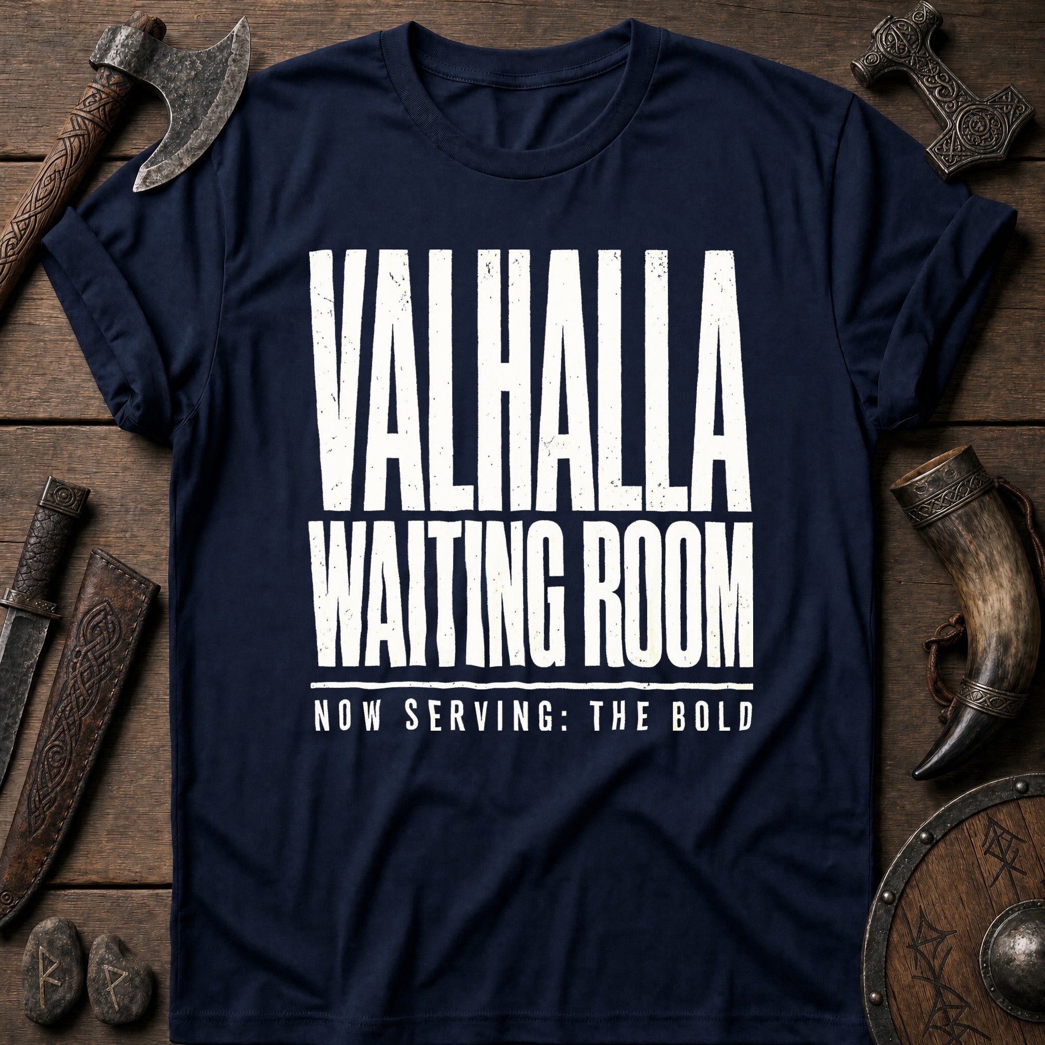 Valhalla Waiting Room Viking T-Shirt US