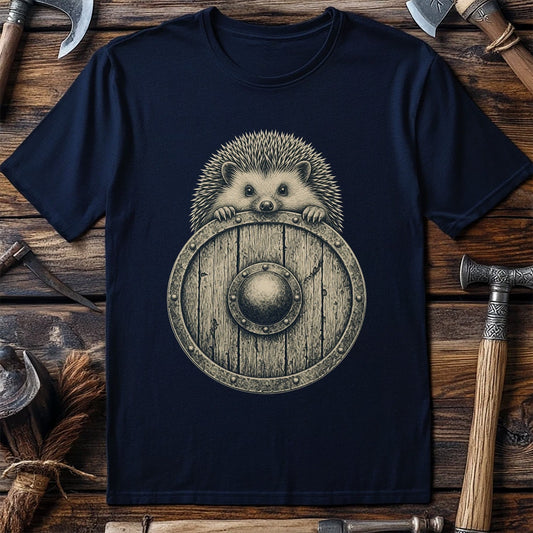 Hedgehog Shield Bearer Viking T-Shirt US