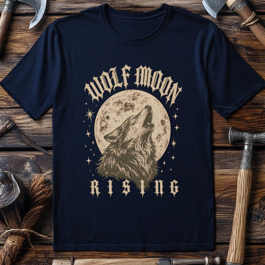 Wolf Moon Rising Viking T-Shirt EU