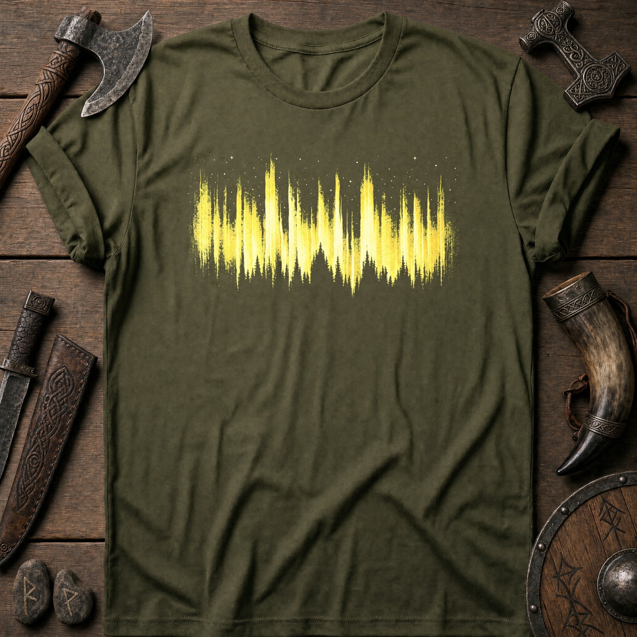 Amber Aurora Band Viking T-Shirt US