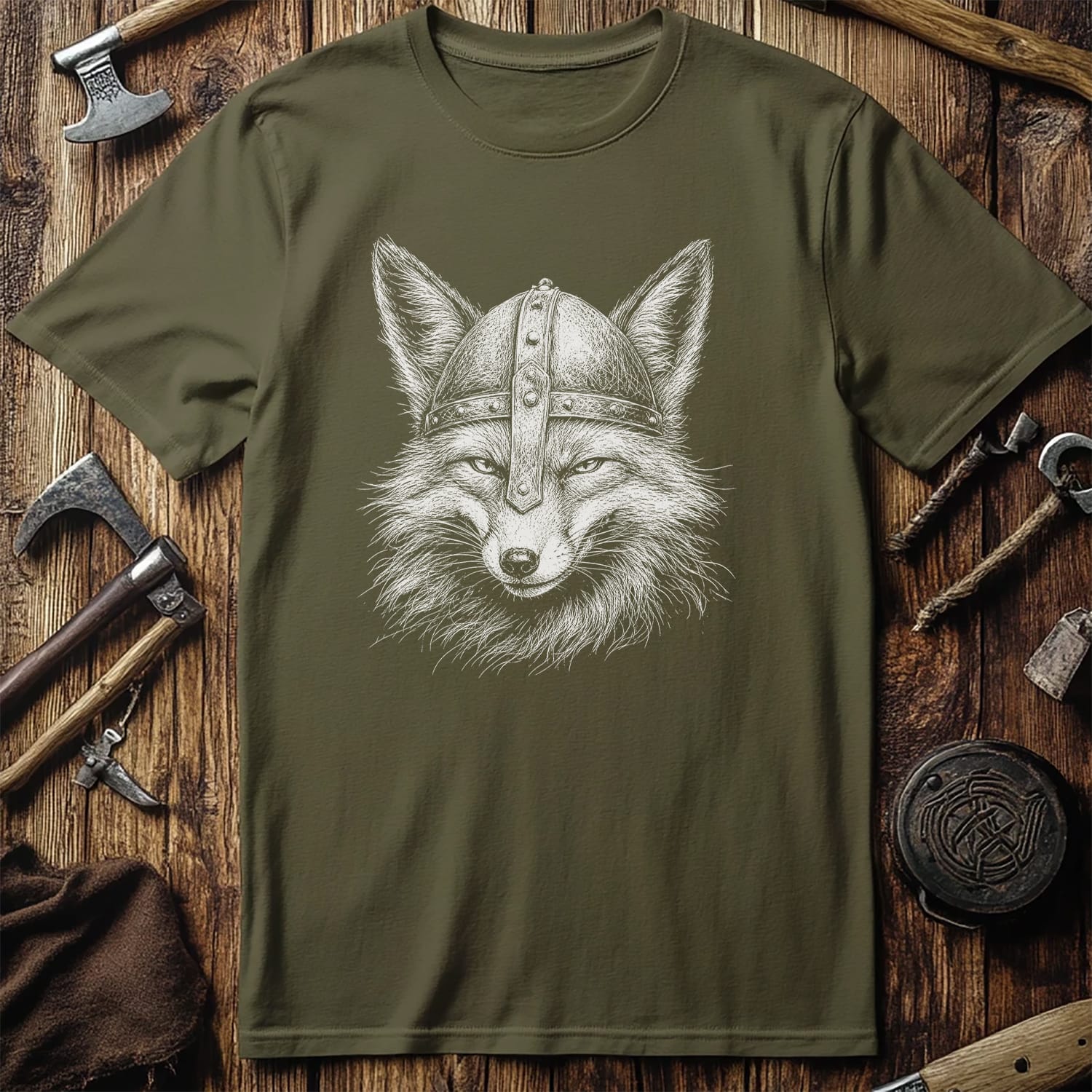 FOX-VIKING-HEAD-044 T-Shirt US
