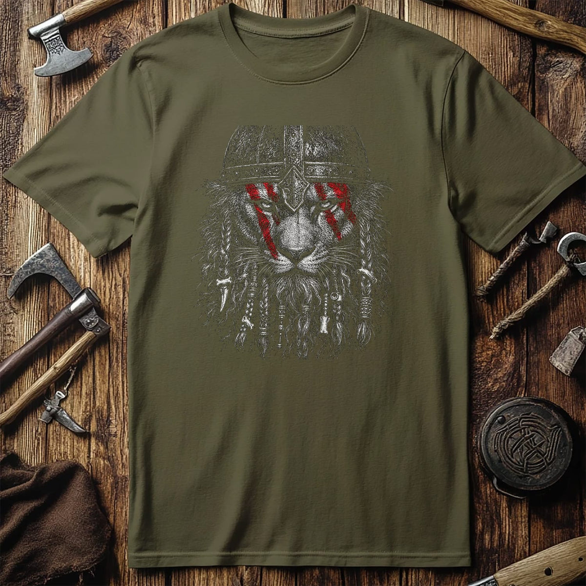 LION-BERSERKER-VIKING-050 T-Shirt US