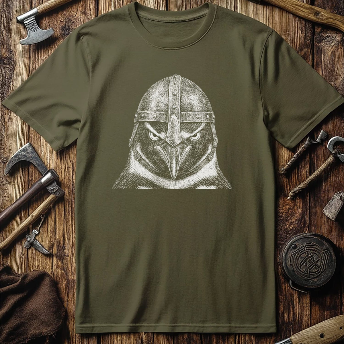 PENGUIN-VIKING-HEAD-044 T-Shirt US