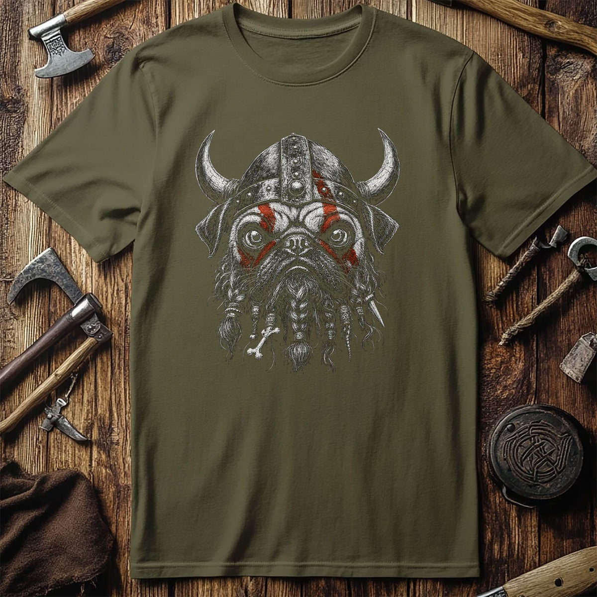 PUG-BERSERKER-VIKING-050 T-Shirt US