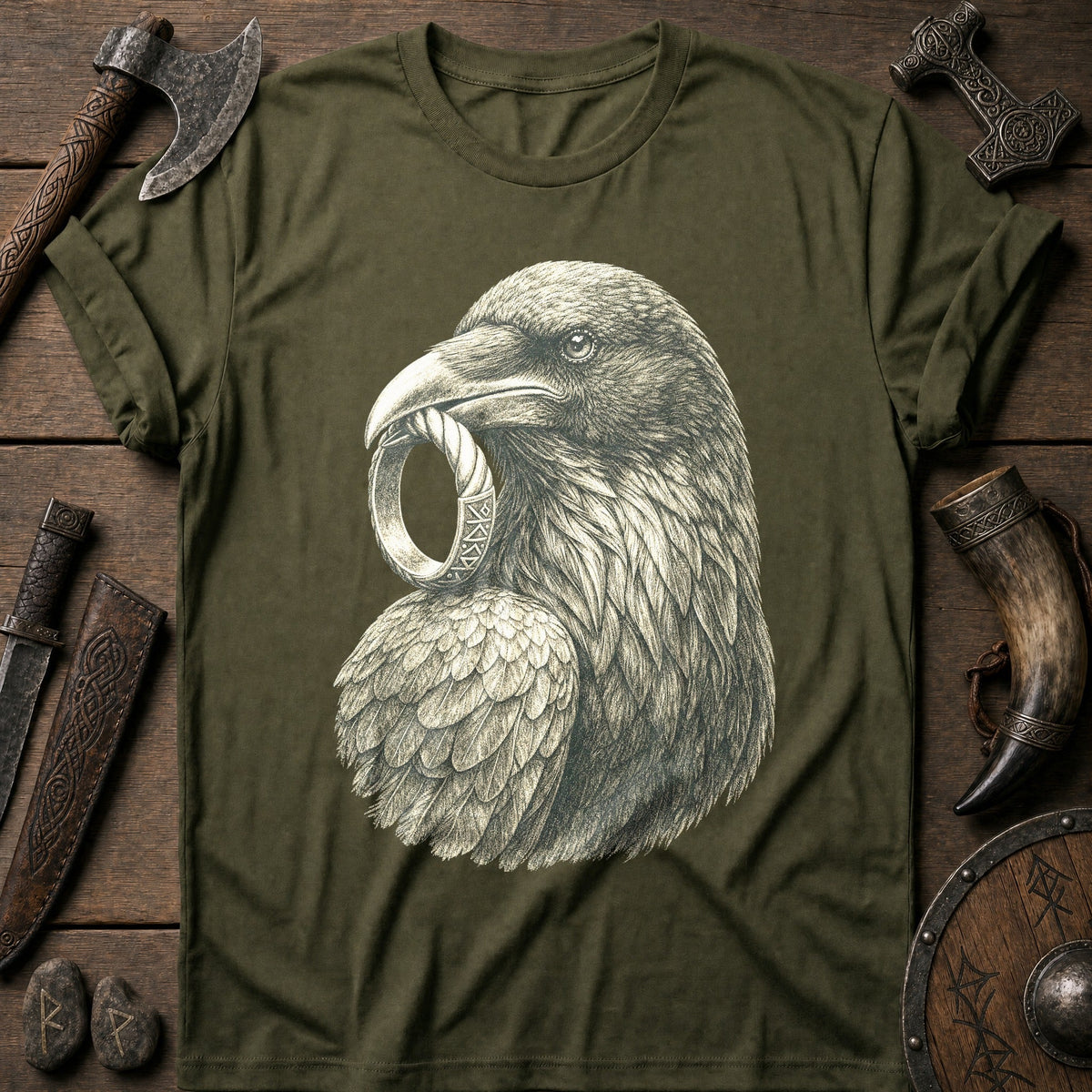 Raven Ring Bearer Viking T-Shirt US