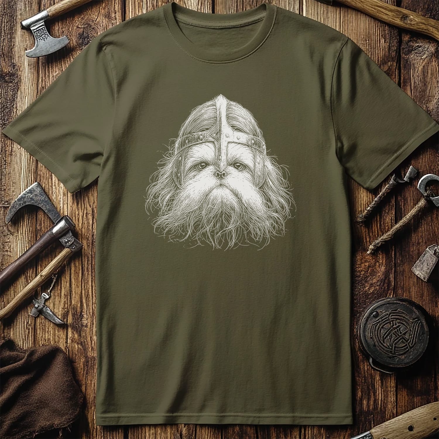 SHIH-TZU-VIKING-HEAD-044 T-Shirt US