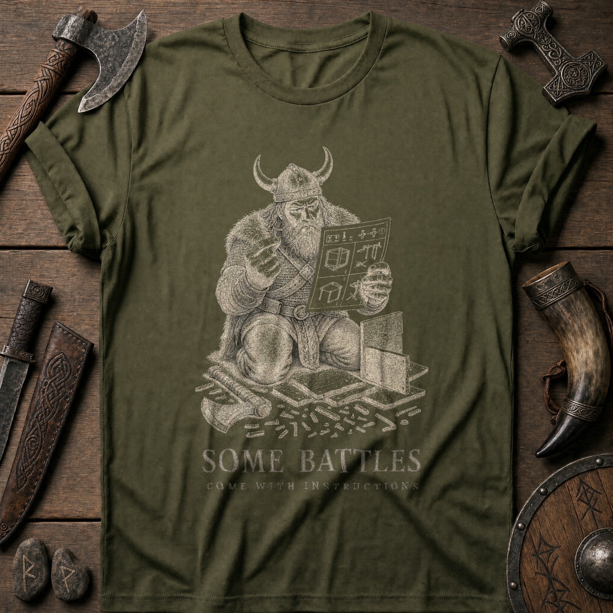 Some Battles Come With Instructions Viking T-Shirt US
