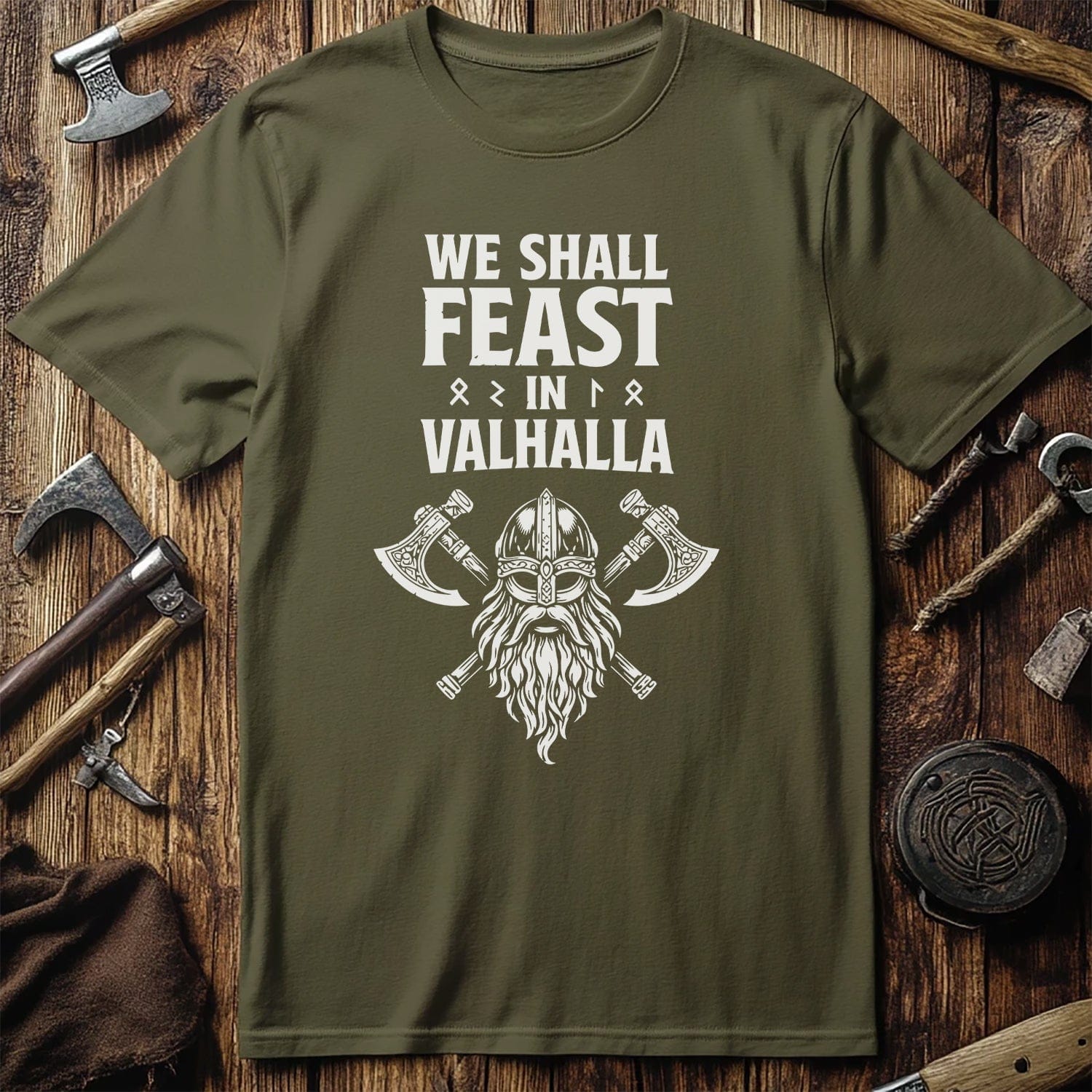 WE SHALL FEAST IN VALHALLA 028 T Shirt US