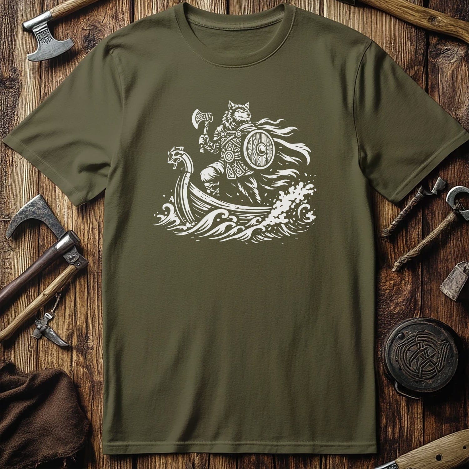 WOLF LONGSHIP 026 T Shirt US