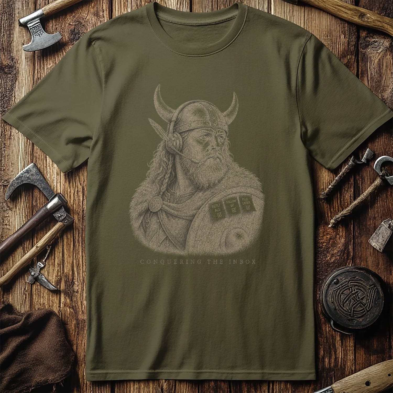 Conquering The Inbox Viking T-Shirt US
