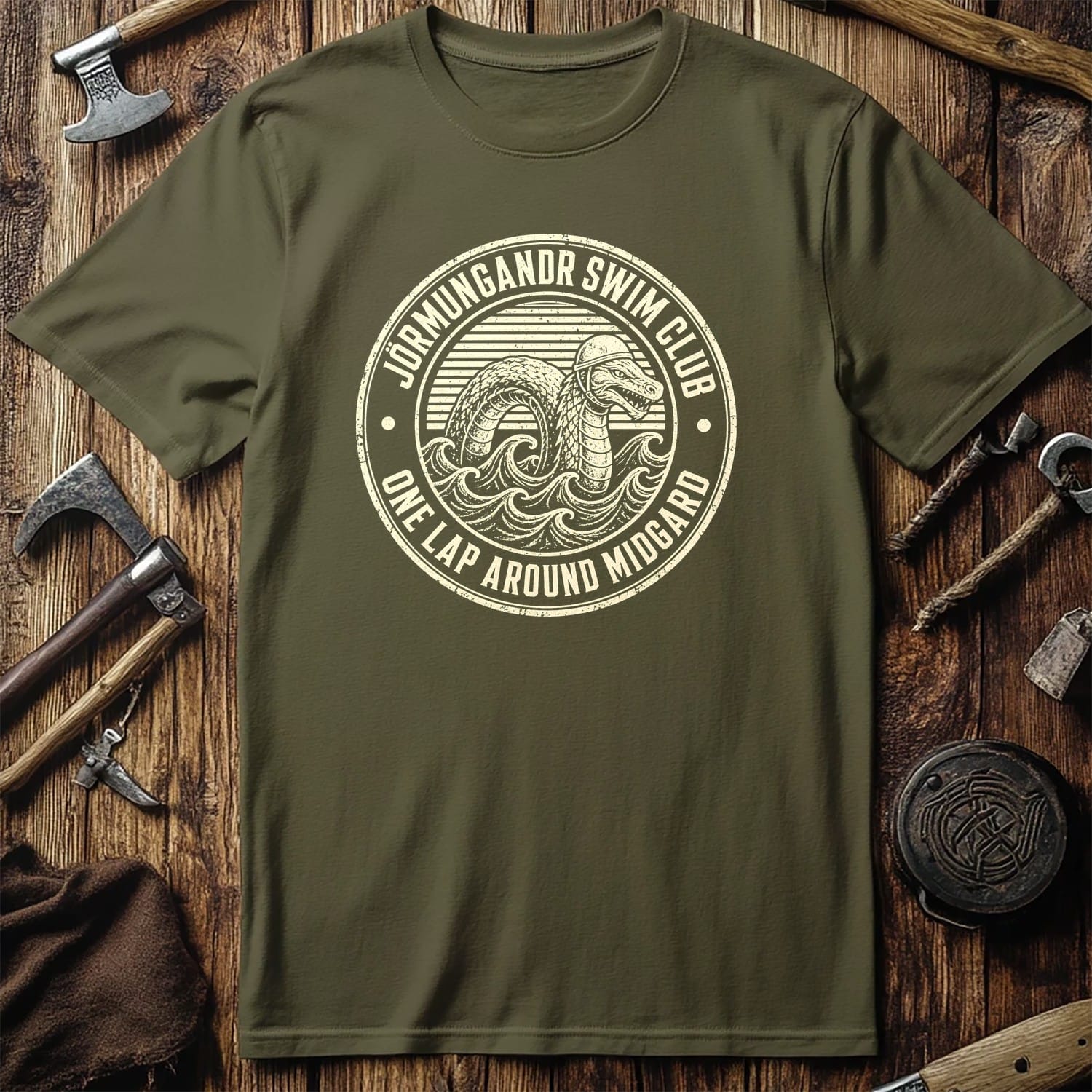 Jörmungandr Swim Club Viking T-Shirt EU