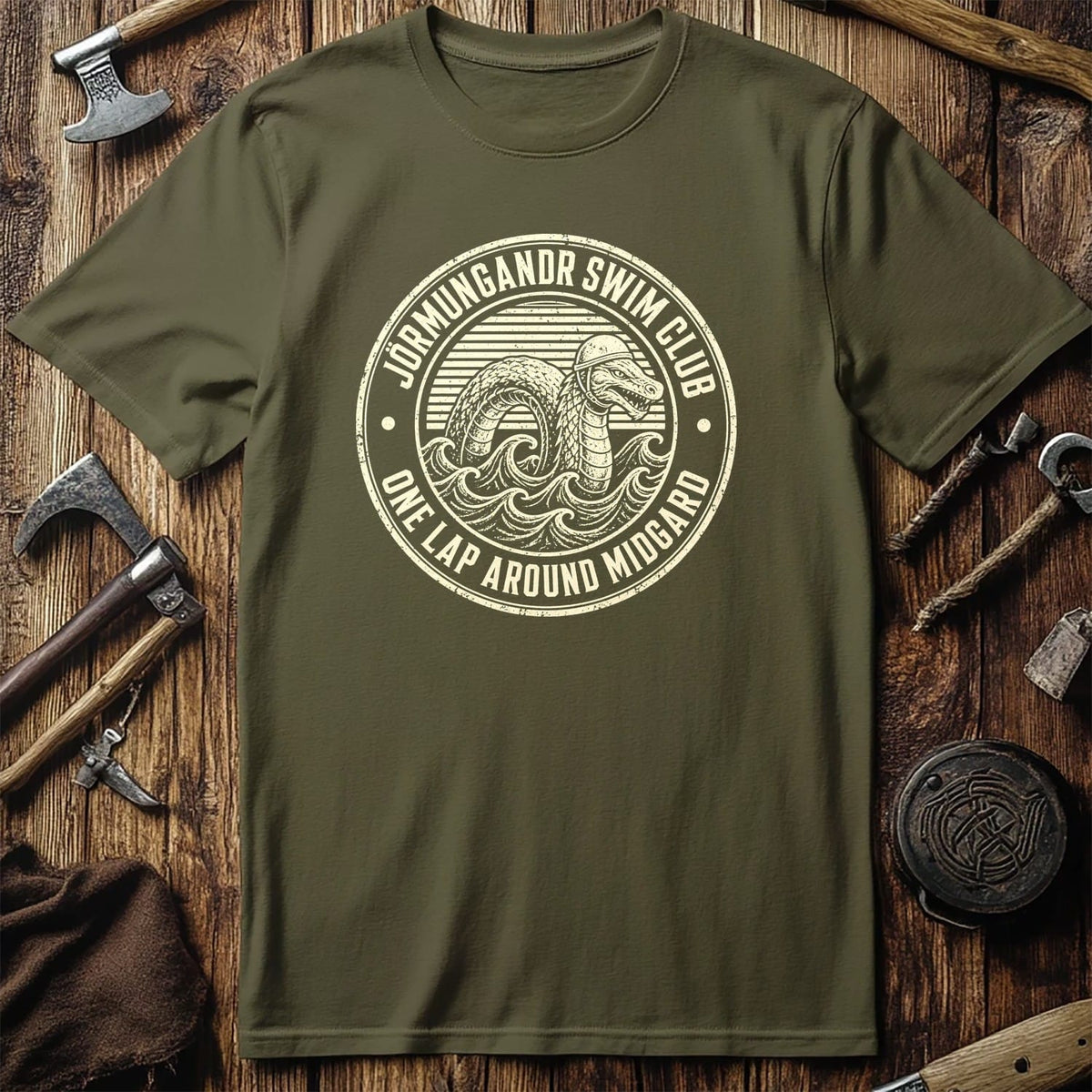 Jörmungandr Swim Club Viking T-Shirt US