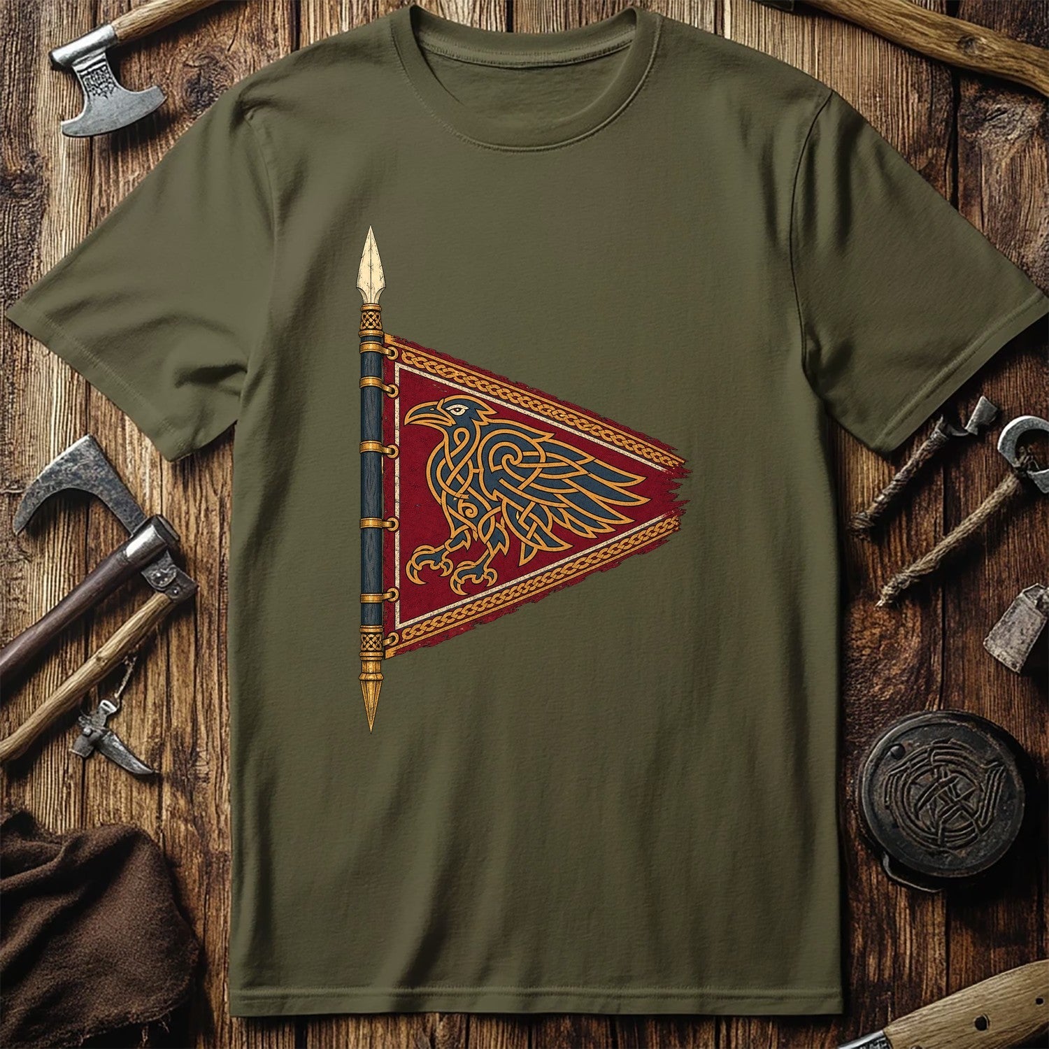 Raven Banner Viking T-Shirt EU