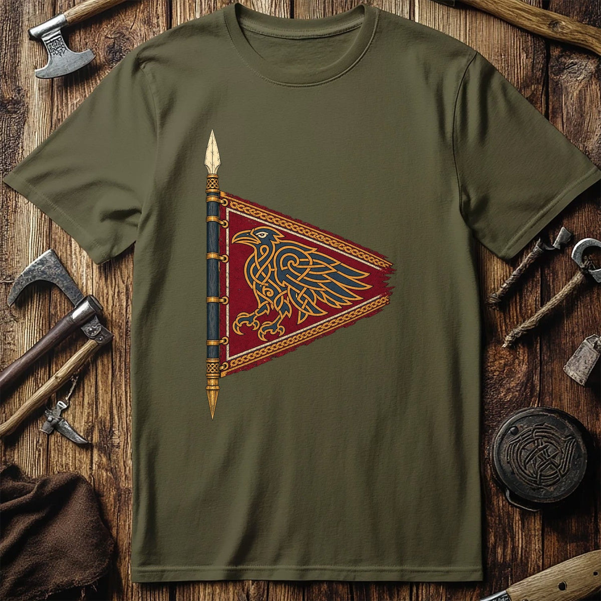Raven Banner Viking T-Shirt EU