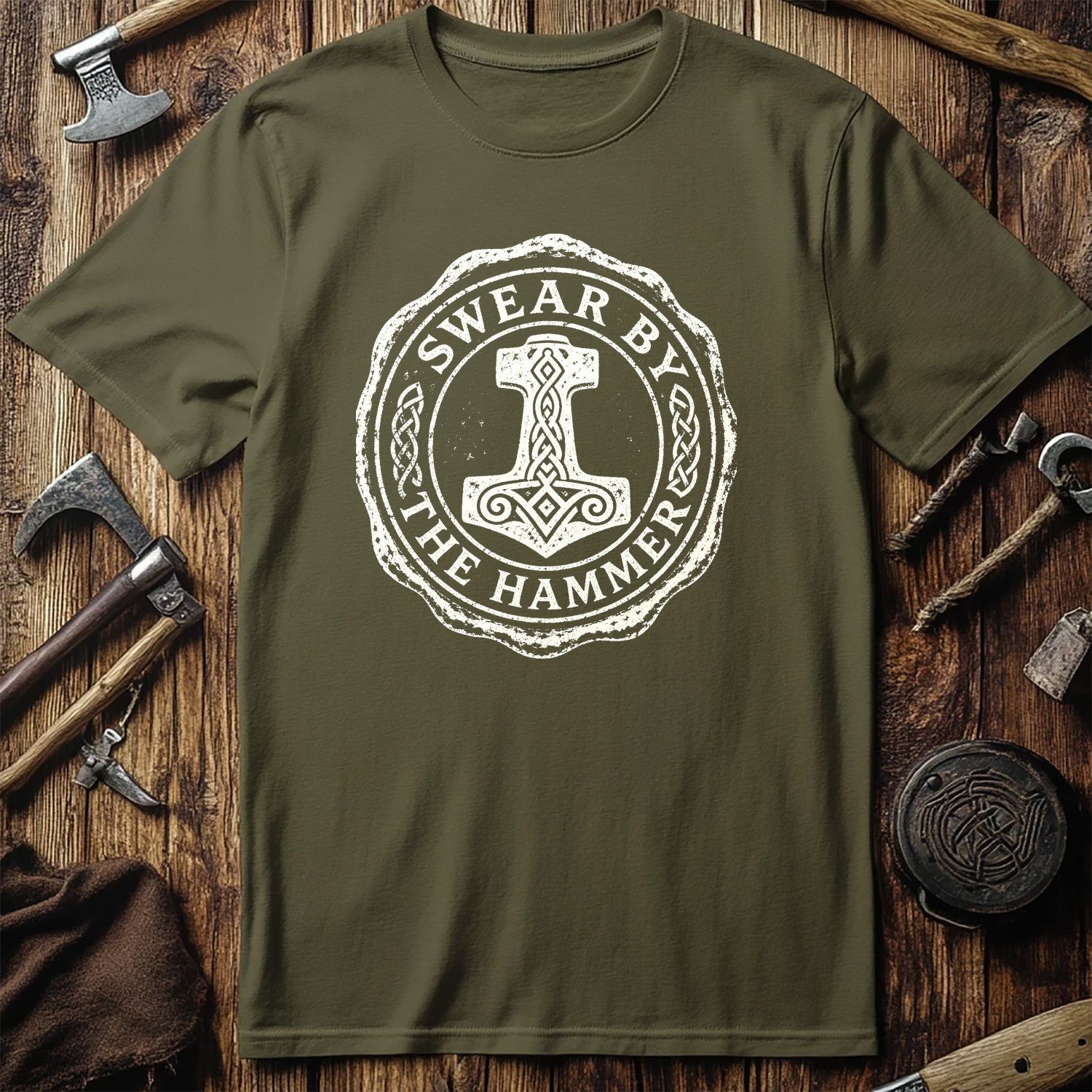 Swear By The Hammer Viking T-Shirt US
