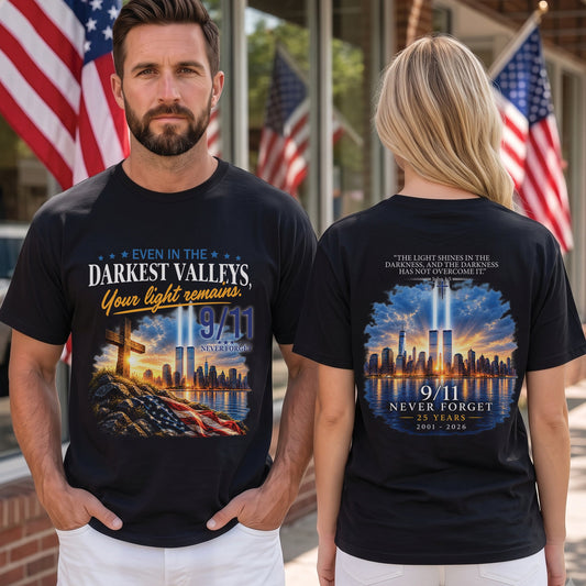 9/11 25th Anniversary Christian Shirt, Never Forget September 11 Shirt