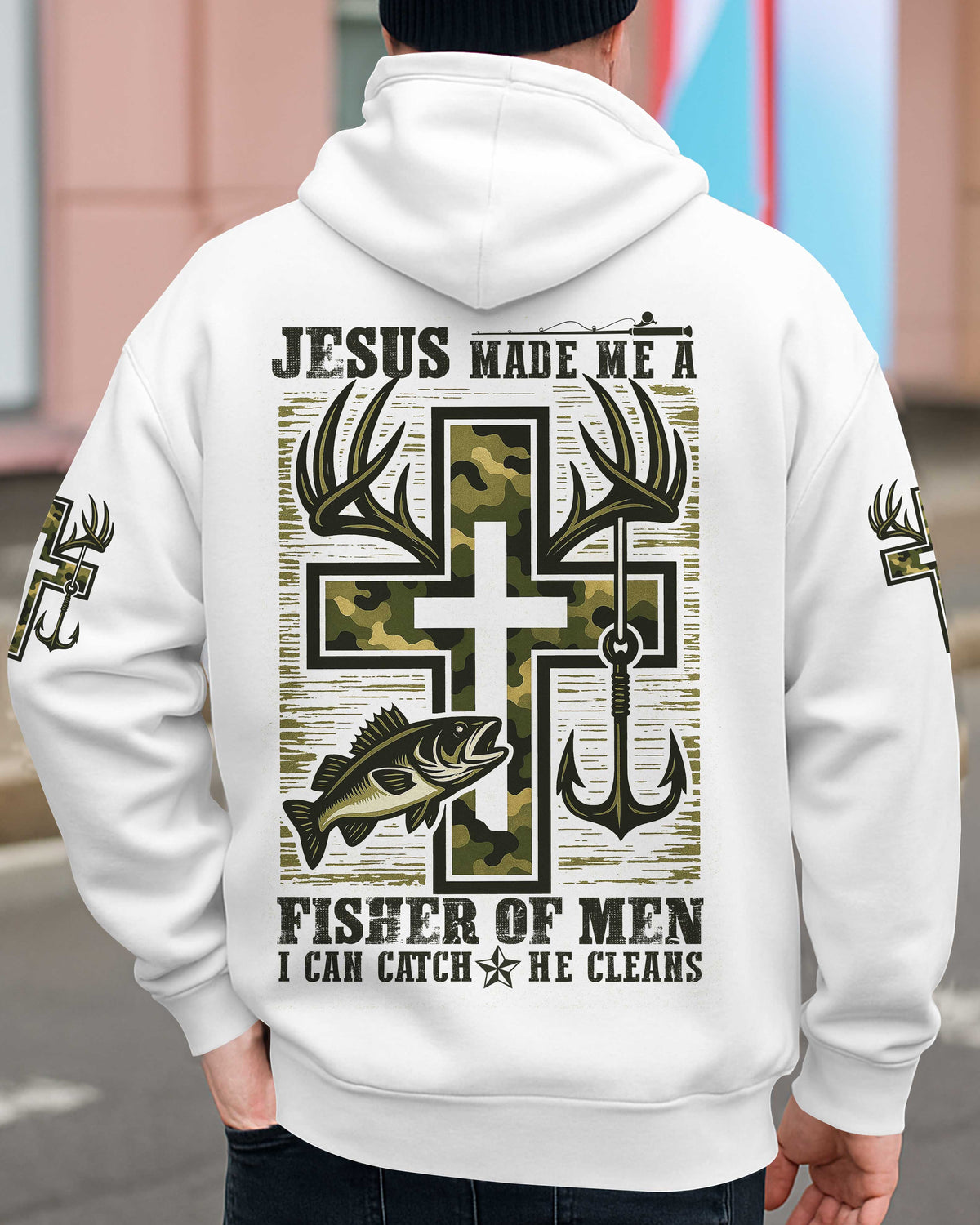 Jesus Made Me A Fisher Of Men I Can Catch He Cleans T-Shirt